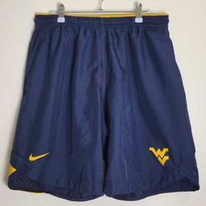 NIKE‎ Dri-Fit Men's West Virginia Mountaineers Navy Gym Shorts M